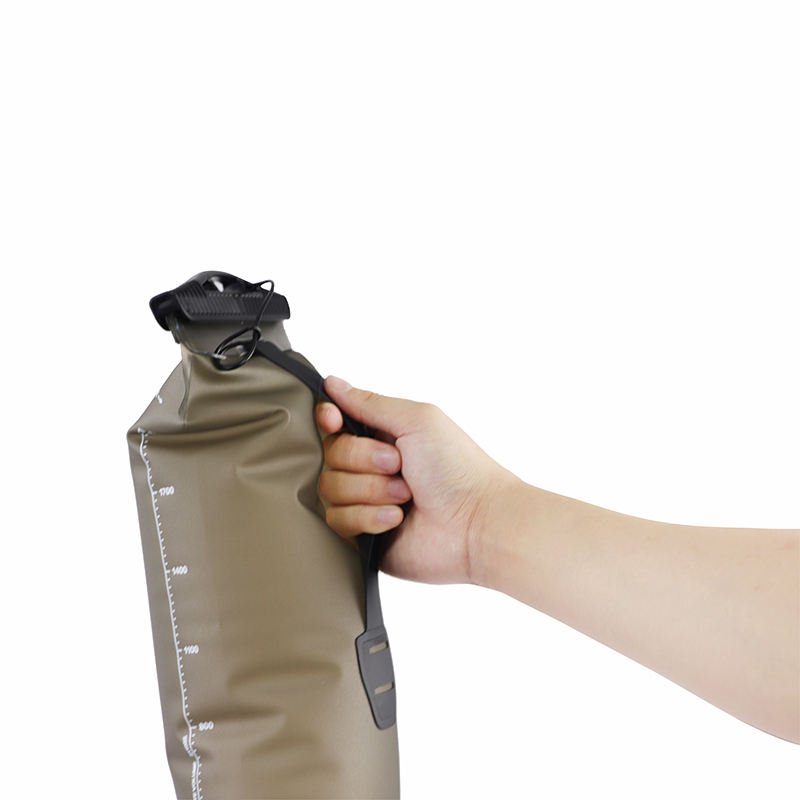 hydration bladder with hand holder